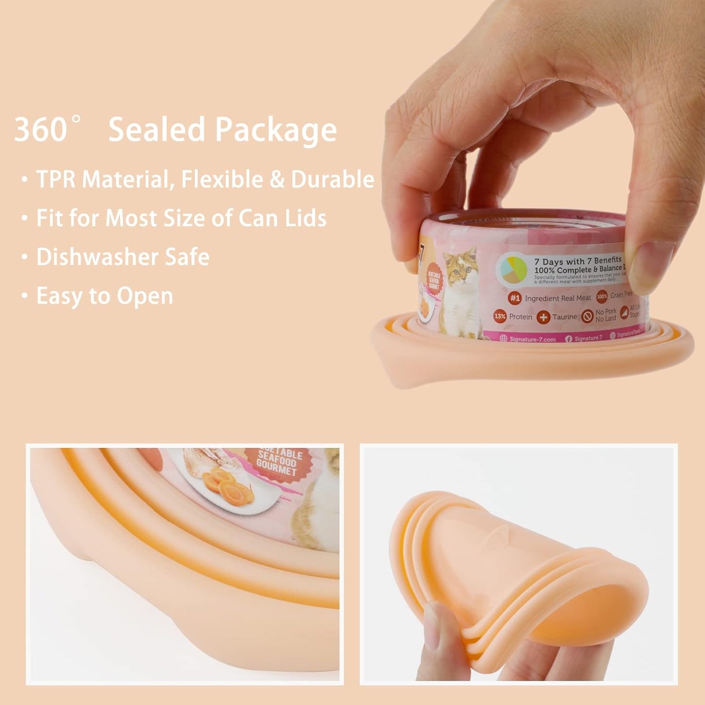 KALAMANDA 6 PCS Pet Food Can Cover Lids with Mixing Spoon for Dogs and Cats, Universal Silicone Can Lids for Dog and Cat Food, Canned Mixing Spoon for Wet Food