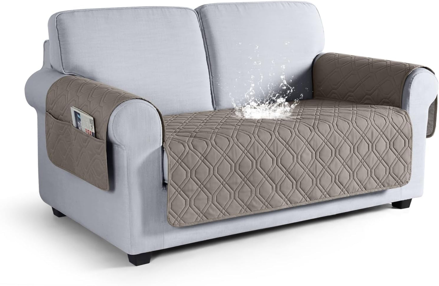 VANSOFY Couch Cover, Waterproof Sofa Covers Washable Slipcover Furniture Protector Couch Seat Covers Non-Slip Couch Cover for Dogs, Pets(Sofa, Dark Gray)