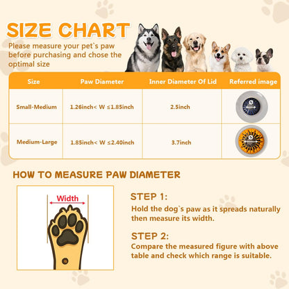 Mechanical Dog Paw Cleaner-Manually Driven Spinning-Cup Washer for All Breeds (Medium-Large)
