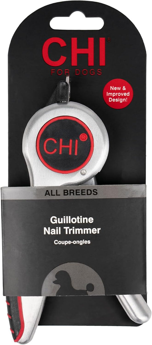CHI for Dogs Nail Clipper for Large Breeds - Stainless Steel Dog Nail Trimmer with Safety Guard and Non-Slip Ergonomic Handle for Controlled Trimming of Thick Nails, Standard Nail Clipper, Large