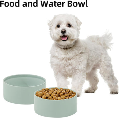 Havniva 8.3inch Ceramic Raised Dog Bowl with Stand, Elevated Dog Bowls for Large Breed Dog Food and Water Bowl Non-Slip Dog Dish Large Capacity Feeding Pet Water Bowl