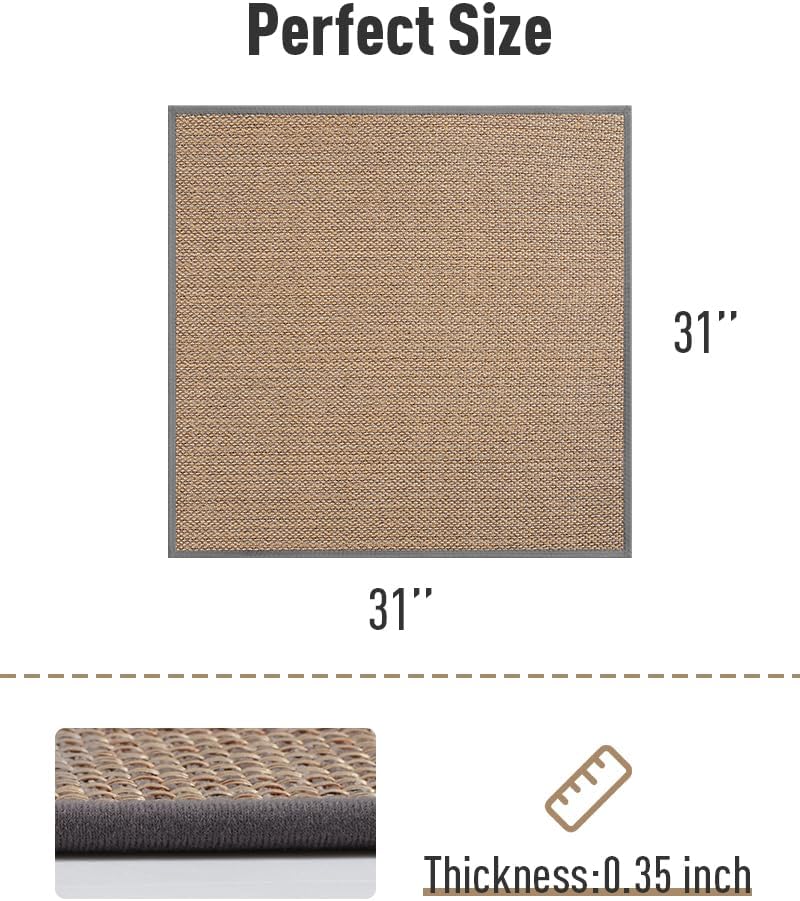 PADOOR Non Slip Stair-Treads,Rubber Backing Stair-Runners for Wooden Steps,15PCS Residue Free Carpet Stair Treads for Kids and Dogs 8"x30" Beige