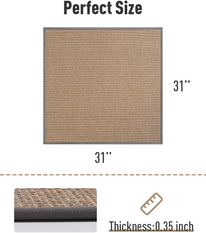 PADOOR Non Slip Stair-Treads,Rubber Backing Stair-Runners for Wooden Steps,15PCS Residue Free Carpet Stair Treads for Kids and Dogs 8"x30" Beige