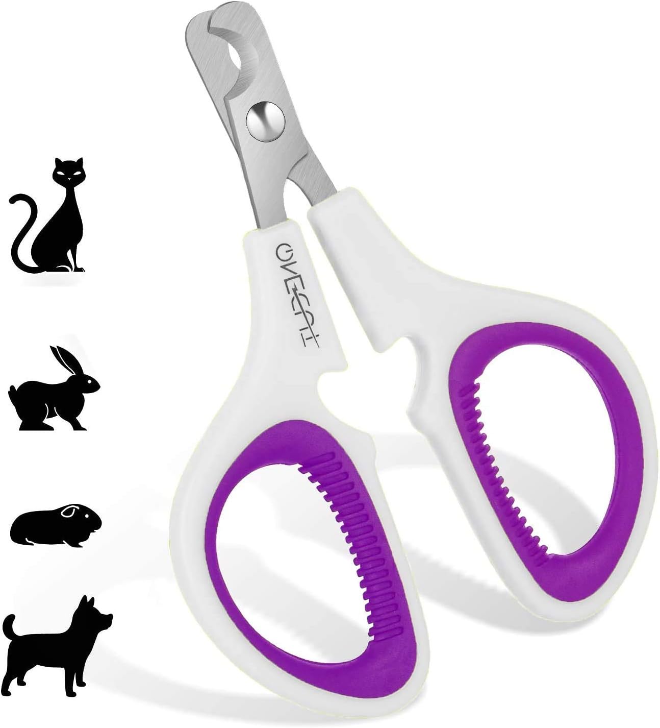 Pet Nail Clippers, Update Version Cat & Kitten Claw Nail Clippers for Trimming, Professional Pet Nail Clippers Best for a Cat, Puppy,Rabbit, Kitten & Small Dog,Sharp & Safe (Pink)