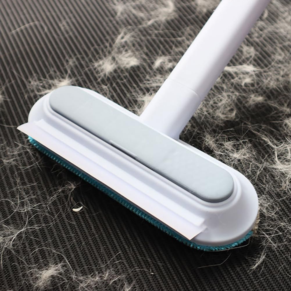 Multi Function Pet Hair Remover Broom Reusable Cat and Dog Hair Remove Brush with Handle for Carpets, Rugs, Couch, Tile Window Screens Easy Clean Tool