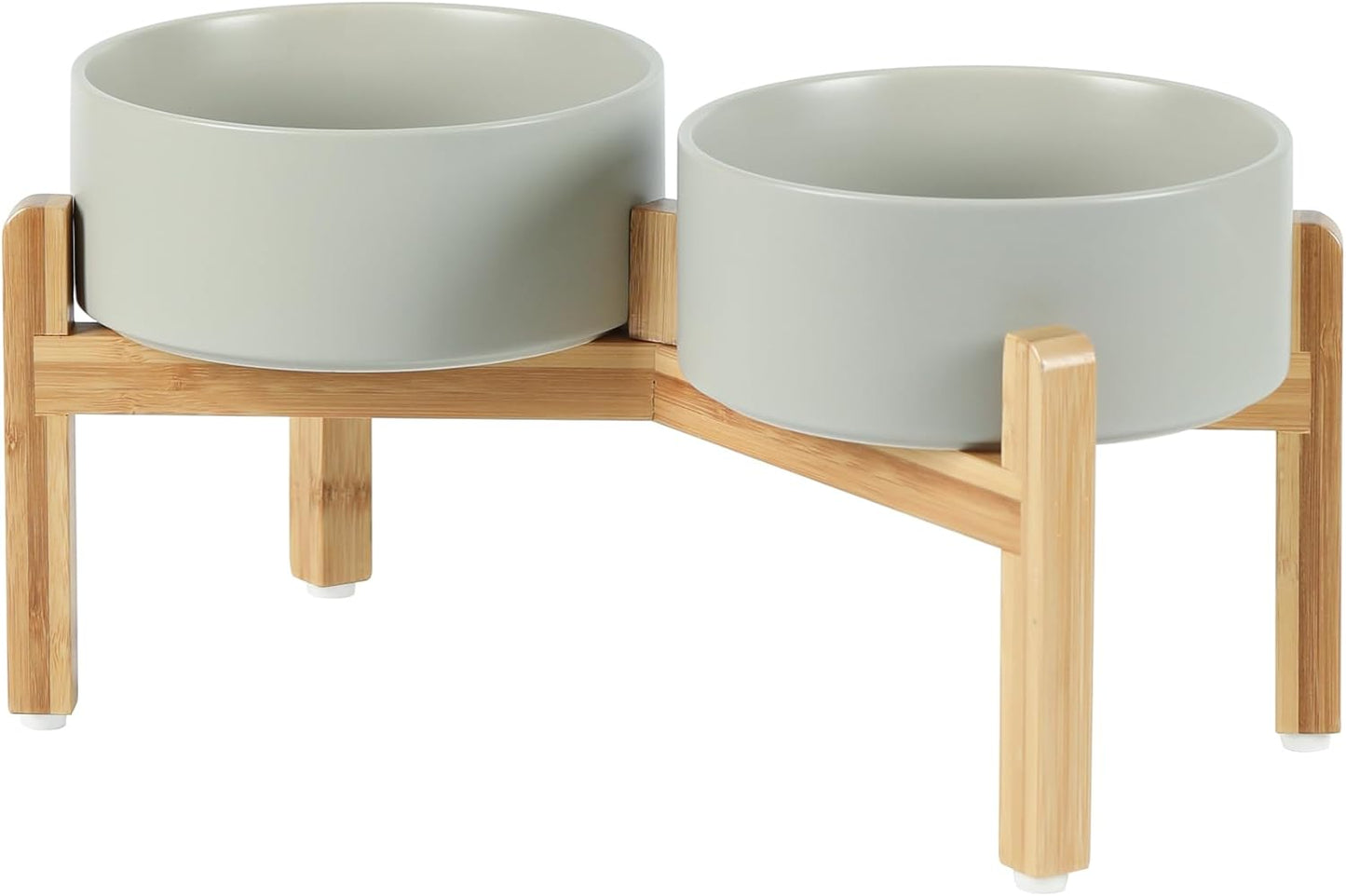 Havniva 8.3” Dog Bowls Elevated Ceramic Dog Food and Water Bowl, Raised Dog Water Bowl with Stand Non-Slip Rubber Base Large Capacity Feeding Pet Food Bowl for Large Dogs