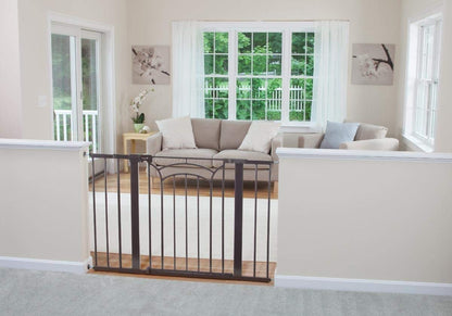 Safety 1st Easy Install Baby Gates for Doorways, Tall & Wide, Décor Easy Install, Pressure Mount Fastening, No Drilling