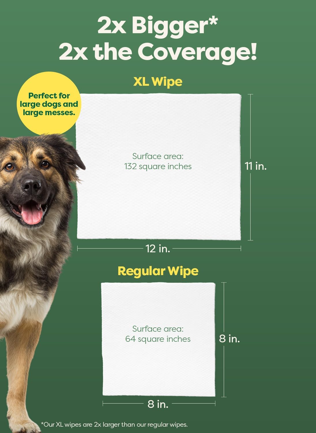 Earth Rated Dog Wipes, Hypoallergenic, Cleaning and Hydrating, for Grooming Paws, Body and Butt, Lavender Scented, 400 Count