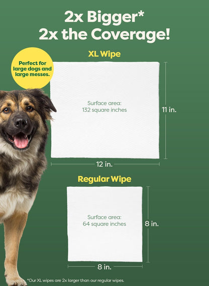 Earth Rated Dog Wipes, Hypoallergenic, Cleaning and Hydrating, for Grooming Paws, Body and Butt, Lavender Scented, 400 Count