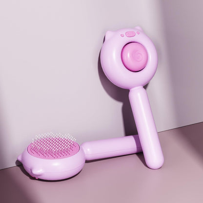 Cat Brush Dog Brush with Release Button for Shedding, Self Cleaning Cat Comb Hair Brush for Indoor Cats, Dog Deshedding Brush Grooming Kit, Pet Supplies Hair Remover Tool