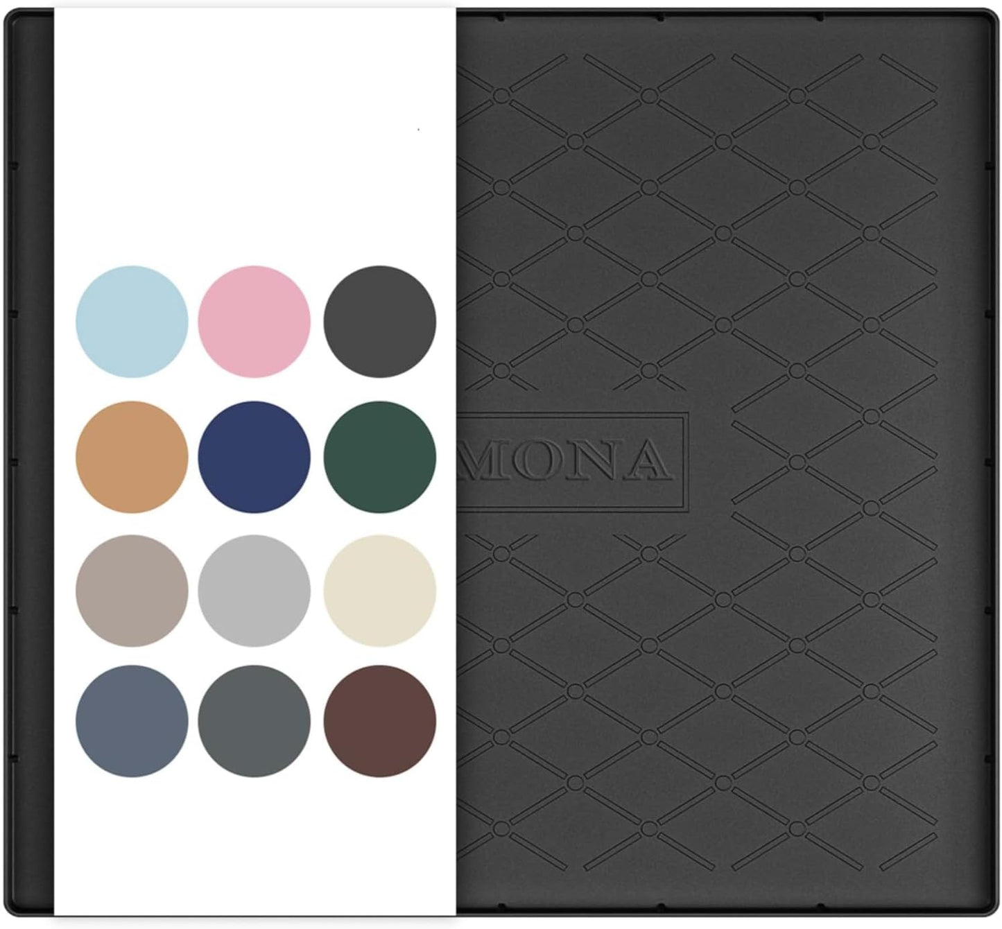 URMONA Under Sink Mat for Kitchen Waterproof, 34" x 22" Silicone Under Sink Mat for Shelf Liner Organizer, Cabinet Sink Protector Under Sink Liner for Bottom Kitchen, Bathroom(Light Grey)