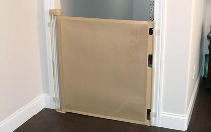 Retract-A-Gate 52 inch White: The Original and only Made in USA Retractable Baby, Dog, & Cat Gate