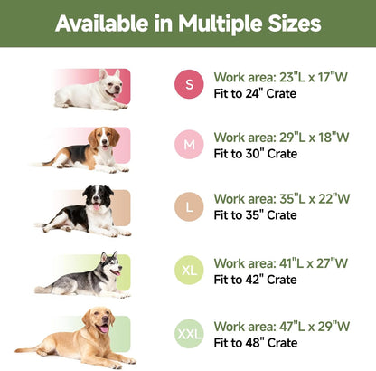 Outdoor XL Dog Crate Pad, Reversible Waterproof Crate Mat Bed, Wipeable Kennel Mat Pet Sleeping for Medium Large Dogs, Waterproof, Wipeable, Anti-Slip, Kennel Pad 41 x 27 Inch, Dark Gray