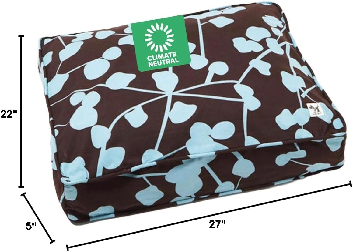 Molly Mutt Medium to Large Dog Bed Cover- Forever Young Print - Measures 27”X36”X5’’ - 100% Cotton - Durable - Breathable - Sustainable - Machine Washable Dog Bed Cover (Dd82b)