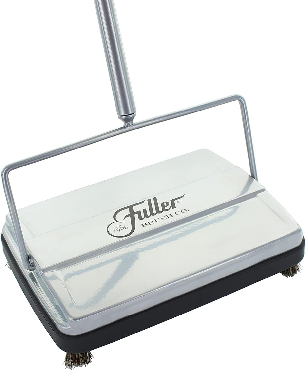 Fuller Brush 17027 Electrostatic Carpet & Floor Sweeper - 9" Cleaning Path - Lightweight - Ideal for Crumby Messes - Works On Carpets & Hard Floor Surfaces - Black