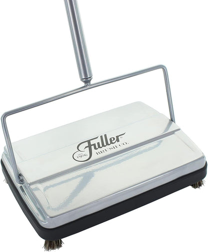 Fuller Brush 17027 Electrostatic Carpet & Floor Sweeper - 9" Cleaning Path - Lightweight - Ideal for Crumby Messes - Works On Carpets & Hard Floor Surfaces - Black