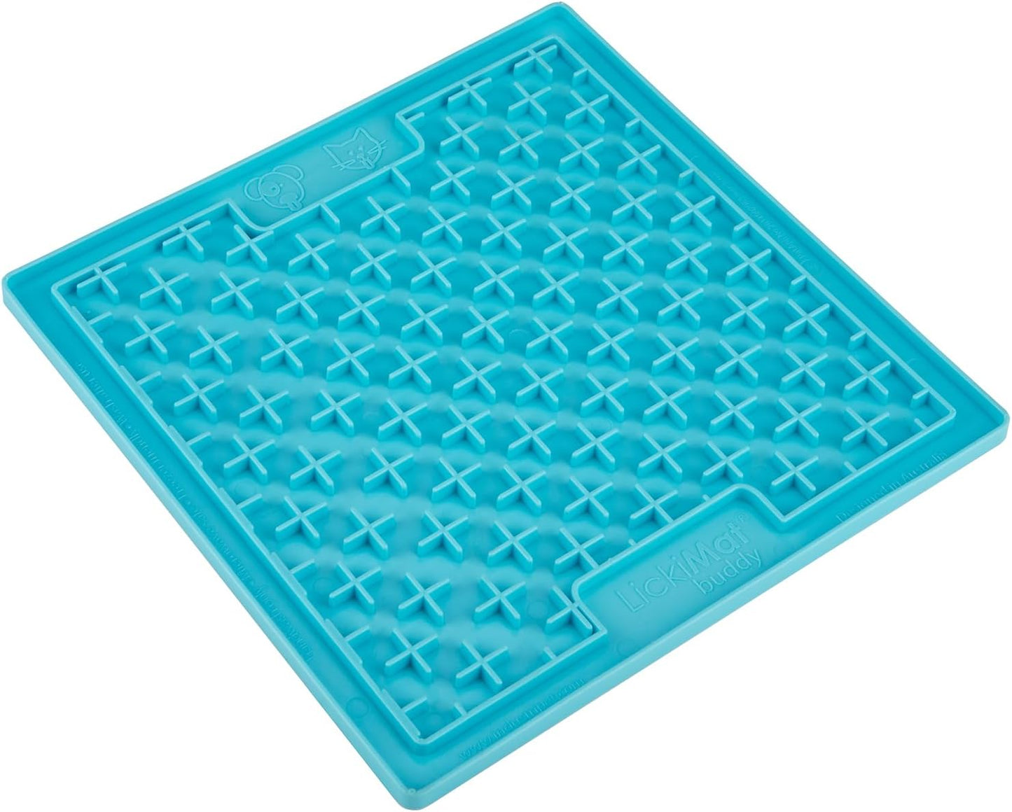 LickiMat Classic Soother Slow Feeder for Dogs Lick Mat Boredom Anxiety Reducer Perfect for Food Treats Yogurt Liquid Food Peanut Butter Fun Alternative to a Slow Feed Dog Bowl, Turquoise