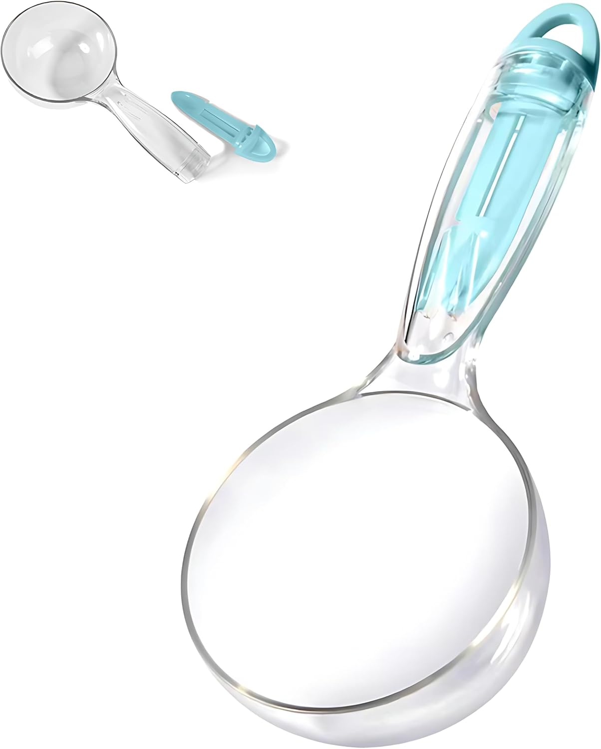Multi-Function Pet Food Scoop – Dog Food Scoop and Cat Food Scoop with Bag Clip, Can Opener, Treat Squeezer – Easily Clean, 1 Cup Capacity