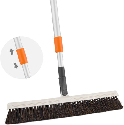 Superio 16"" Slim Silicone Salon Broom - Carpet Rake for Liquid, Human Hair, and Pet Hair, and Fur Space Saving and Easy to Wash, 12811274