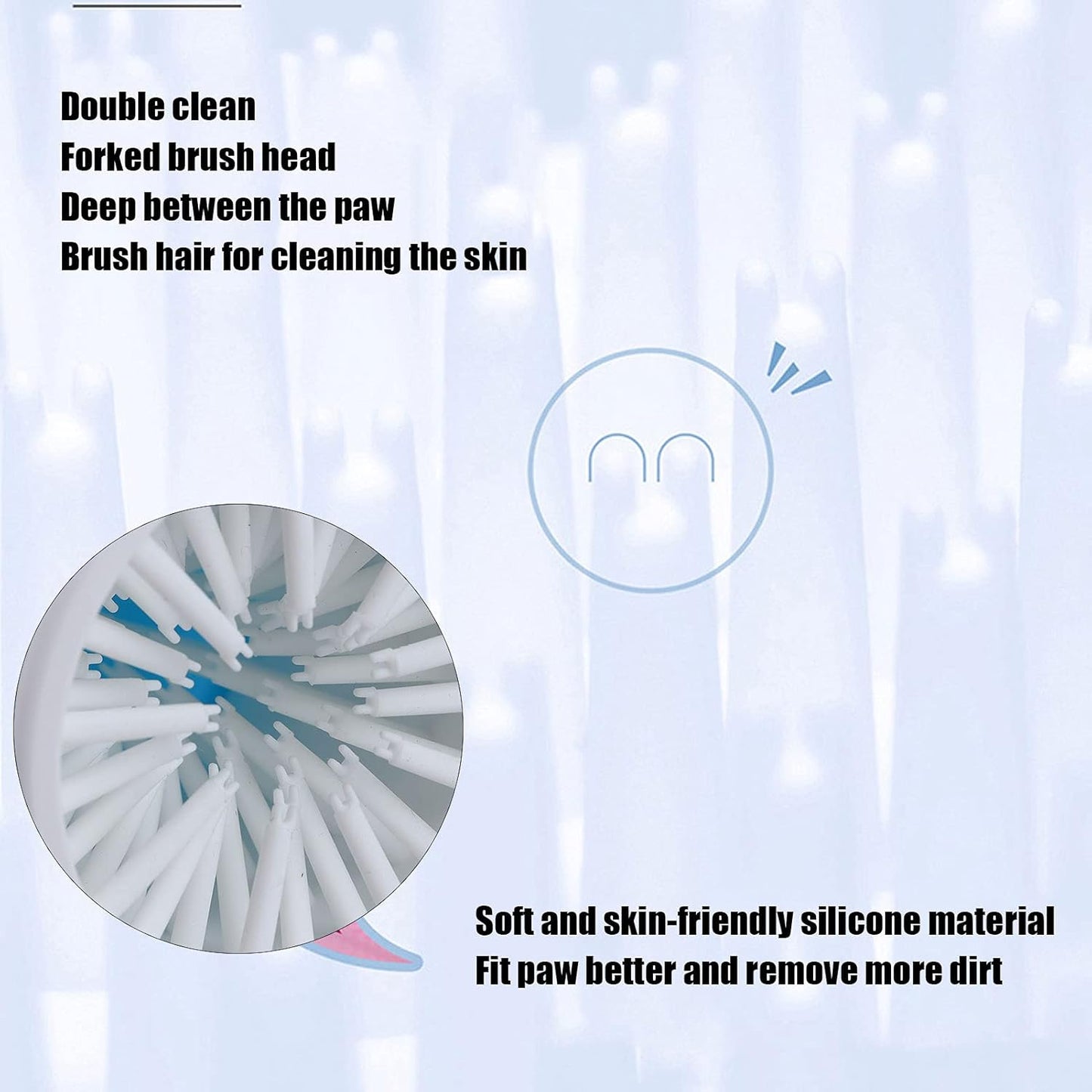 Pet Dog Paw Cleaner Cup, Pet Foot Cleaner Paw Cleaner Cup Easy to Use, Portable Dirt Removal Cleaning Dog Foot Washer Accessory for Dog Cat (Blue)