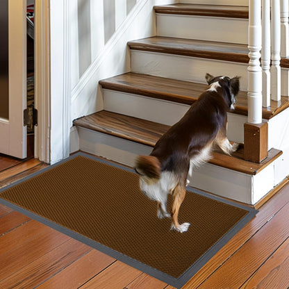 Muddy Mat® Meshy Mat™ Door Mat Heavy-Duty Quick-Dry Floor Mat, Sand & Dirt Trapper for Indoor & Outdoor, Ideal for Entrance, Mudrooms,Patios & Garages,Low-Profile,Non-Slip,Washable– Black 17"x30"x0.4"