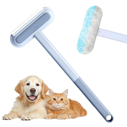 JUDUNA 2025 New Pet Hair Remover, 4 in 1 Pet Hair Removal Tool for Couch Carpet Furniture, Multifunctional Double Sided Dogs Cats Hair Removal Brush, Reusable Cleaning Brush for Window (1 Pc)