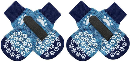 EXPAWLORER Anti Slip Dog Socks to Prevent Licking Paws, Dog Shoes for Hot Pavement, Dog Booties for Small Medium Large Senior Dogs, Traction Control Boots & Paw Protectors for Hardwood Floors