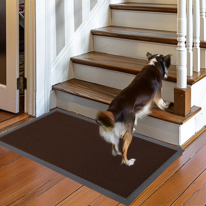 Muddy Mat® Meshy Mat™ Door Mat Heavy-Duty Quick-Dry Floor Mat, Sand & Dirt Trapper for Indoor & Outdoor, Ideal for Entrance, Mudrooms,Patios & Garages,Low-Profile,Non-Slip,Washable– Black 17"x30"x0.4"