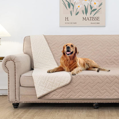 fuguitex Waterproof Dog Bed Cover Couch Cover, Anti-Slip Cat Mat Pet Pad Blanket for Sofa Chair Recliner Furniture Protrctor