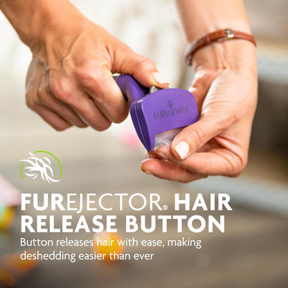 FURminator® deShedding Tool For Medium/Large Cats, Long Hair, Removes Loose Hair From Shedding