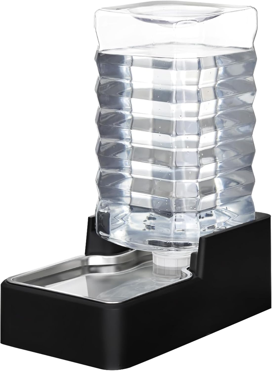 RIZZARI 10L Stainless Steel Dog Water Dispenser – Large Capacity Gravity Auto-Refill Waterer with Anti-Tip Design for Large Dogs, Ideal for Living Rooms, Offices & Indoor Pet Spaces