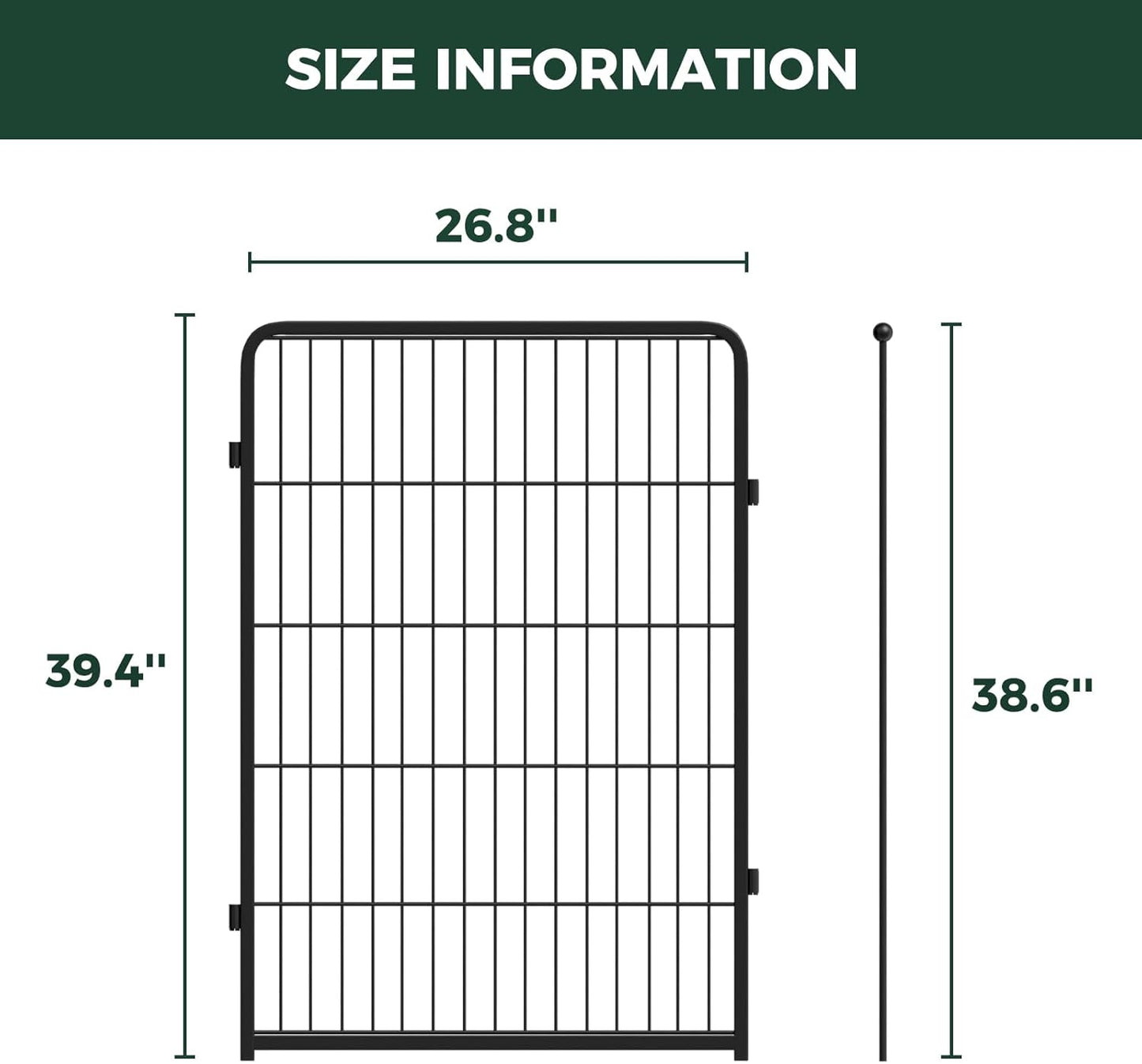 FXW Homeplus Unleashed Indoor Dog Playpen - Stress-Free and Safe Play, Heavy Duty 24 Inch 6 Panels Dog Pen for Puppy and Small Dogs, Black│Patented