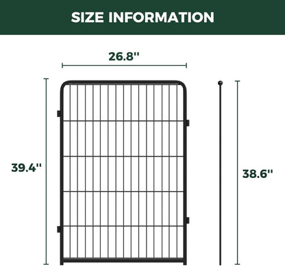 FXW Homeplus Unleashed Indoor Dog Playpen - Stress-Free and Safe Play, Heavy Duty 24 Inch 6 Panels Dog Pen for Puppy and Small Dogs, Black│Patented