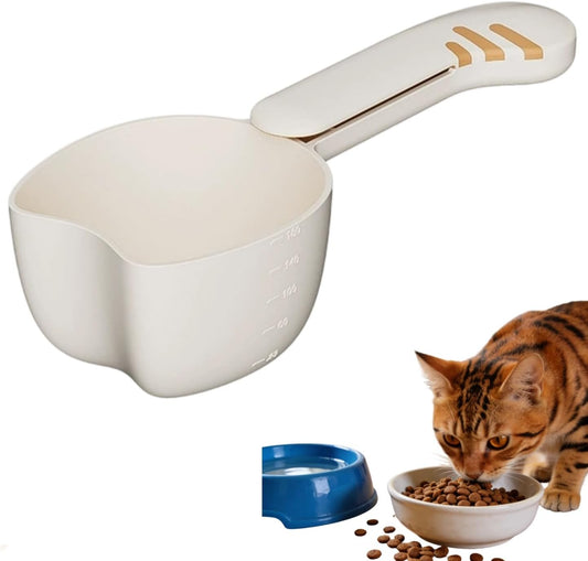 Pet Food Scoop Accurate Dog Feeding Scoop Cat Measuring Cup Half Cup Capacity with Measuring Lines for Pet Feeding and Food Measurement