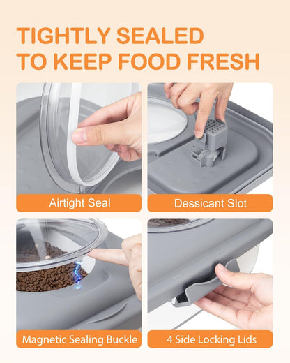 10-13 Lbs Dog Food Stroage Container, Collapsible Dog Food Containers with Airtight Lid, Pet Food Scoop, Pet Food Storage Container Dry Food for Dog, Cat and Other Pets