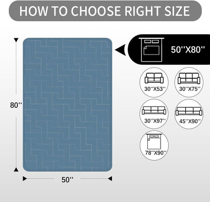 fuguitex Waterproof Dog Bed Cover Couch Cover, Anti-Slip Cat Mat Pet Pad Blanket for Sofa Chair Recliner Furniture Protrctor