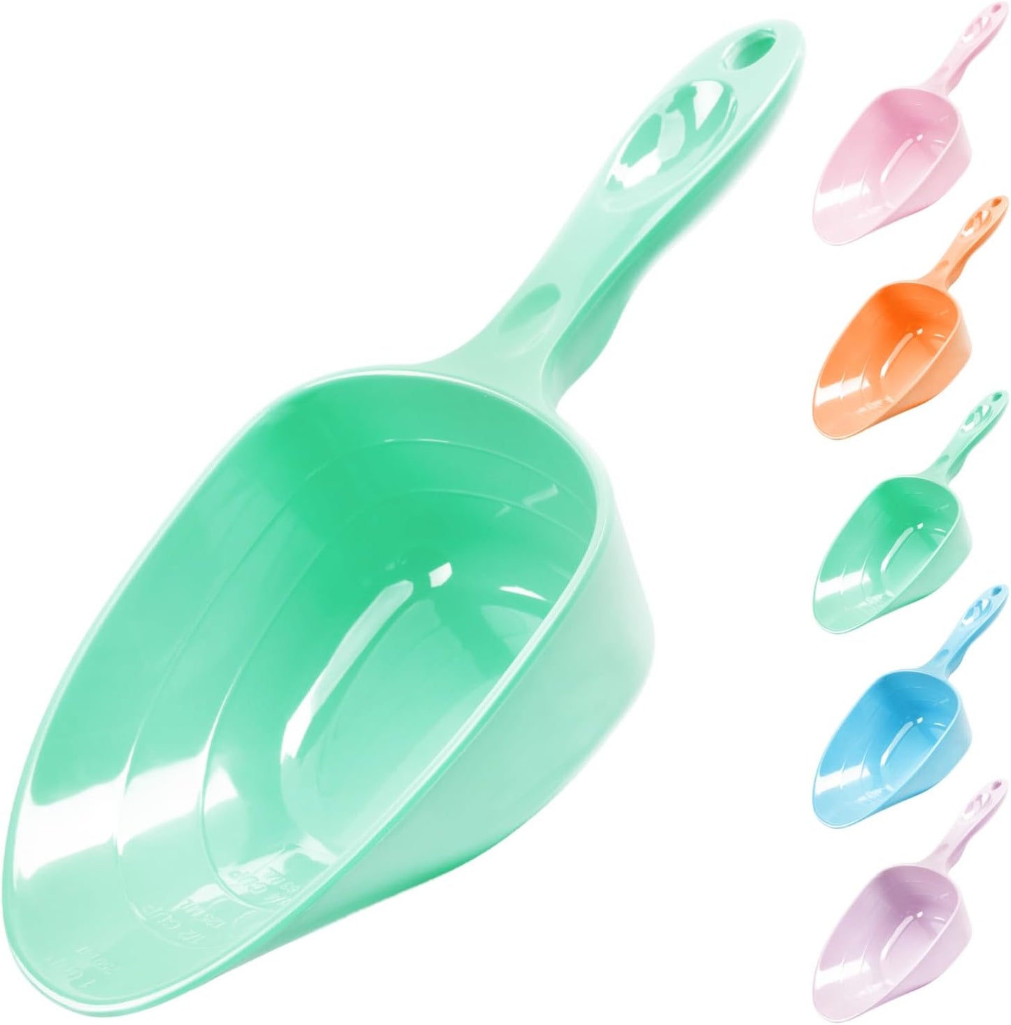 1-Cup Melamine Pet Food Scoop — Precise Feeding & Weight-Management Measuring Scoop for Dogs & Cats, BPA-Free, Durable, Dishwasher-Safe (Baby Blue)