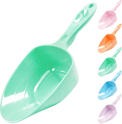 1-Cup Melamine Pet Food Scoop — Precise Feeding & Weight-Management Measuring Scoop for Dogs & Cats, BPA-Free, Durable, Dishwasher-Safe (Baby Blue)