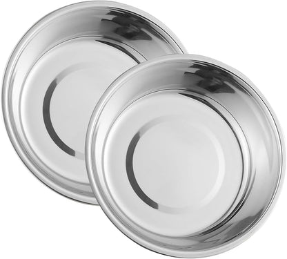 Upgraded Elevated Cat Bowls with Food Mat,15°Tilted Stand Anti Vomiting Raised Cat Dishes for Food and Water,2 Stainless Steel Bowls for Cats and Puppy