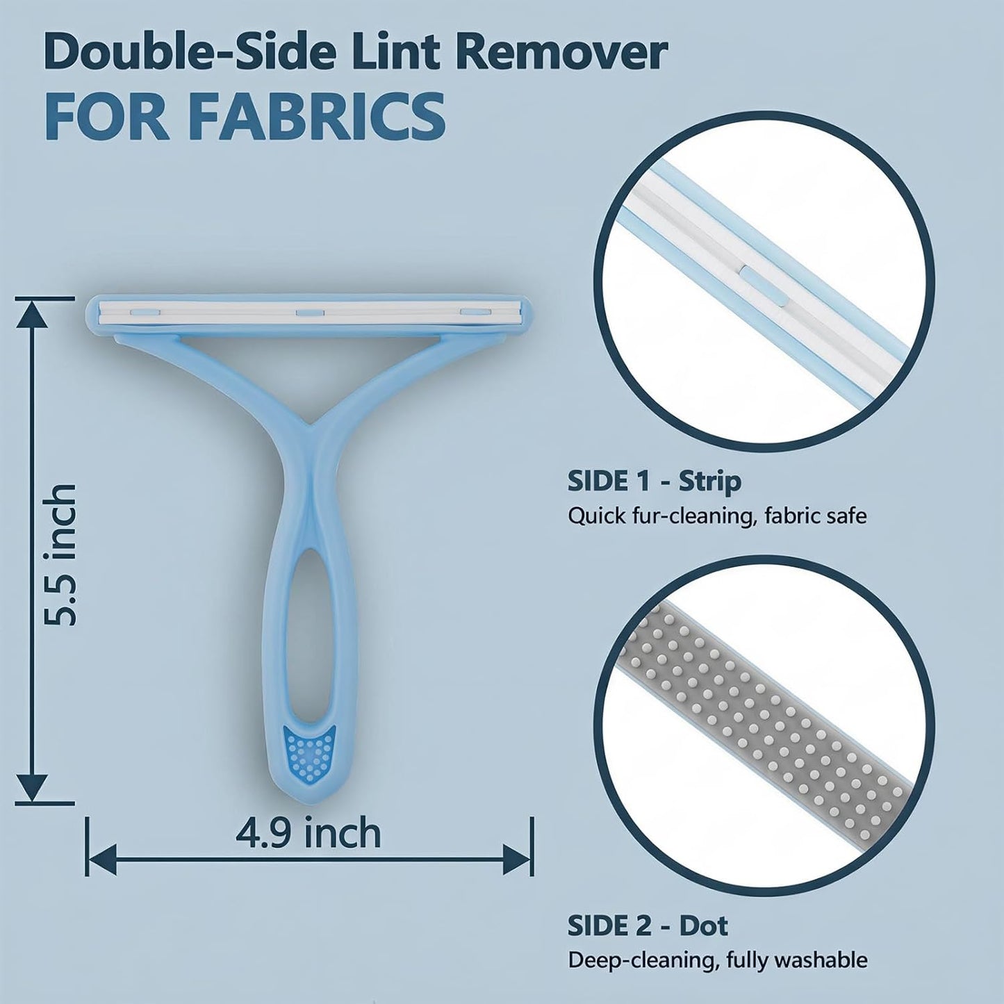 Self-Cleaning Cat Shedding Grooming Brush for Small Dog Pet Short Hair Remover Set Reusable Lint Removal Tool Carpet Scraper for Clothes Couch Bedding Furniture Car Pink