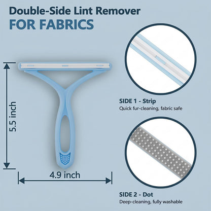 Self-Cleaning Cat Shedding Grooming Brush for Small Dog Pet Short Hair Remover Set Reusable Lint Removal Tool Carpet Scraper for Clothes Couch Bedding Furniture Car Pink