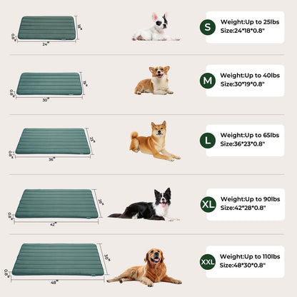 BALANCE Dog Crate Pad, Dog Foam Crate Mat Kennel Pad, Washable Water-Resistant Pet Bed Flat Dogs Cage Mat for Small Dogs