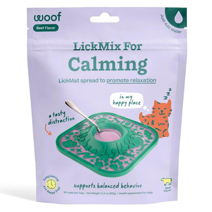 WOOF LickMixes - Dog Lick Mat Spread and Meal Topper - Delicious and Lower Calorie - Made with Wholesome Ingredients - Perfect for Dog Enrichment - Bacon & Cheese