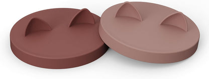 OHMO 2 Pack Pet Food Can Lids, (12.5-14oz) BPA Free Silicone Covers for Cat and Dog Food Cans, Camo&Light Green