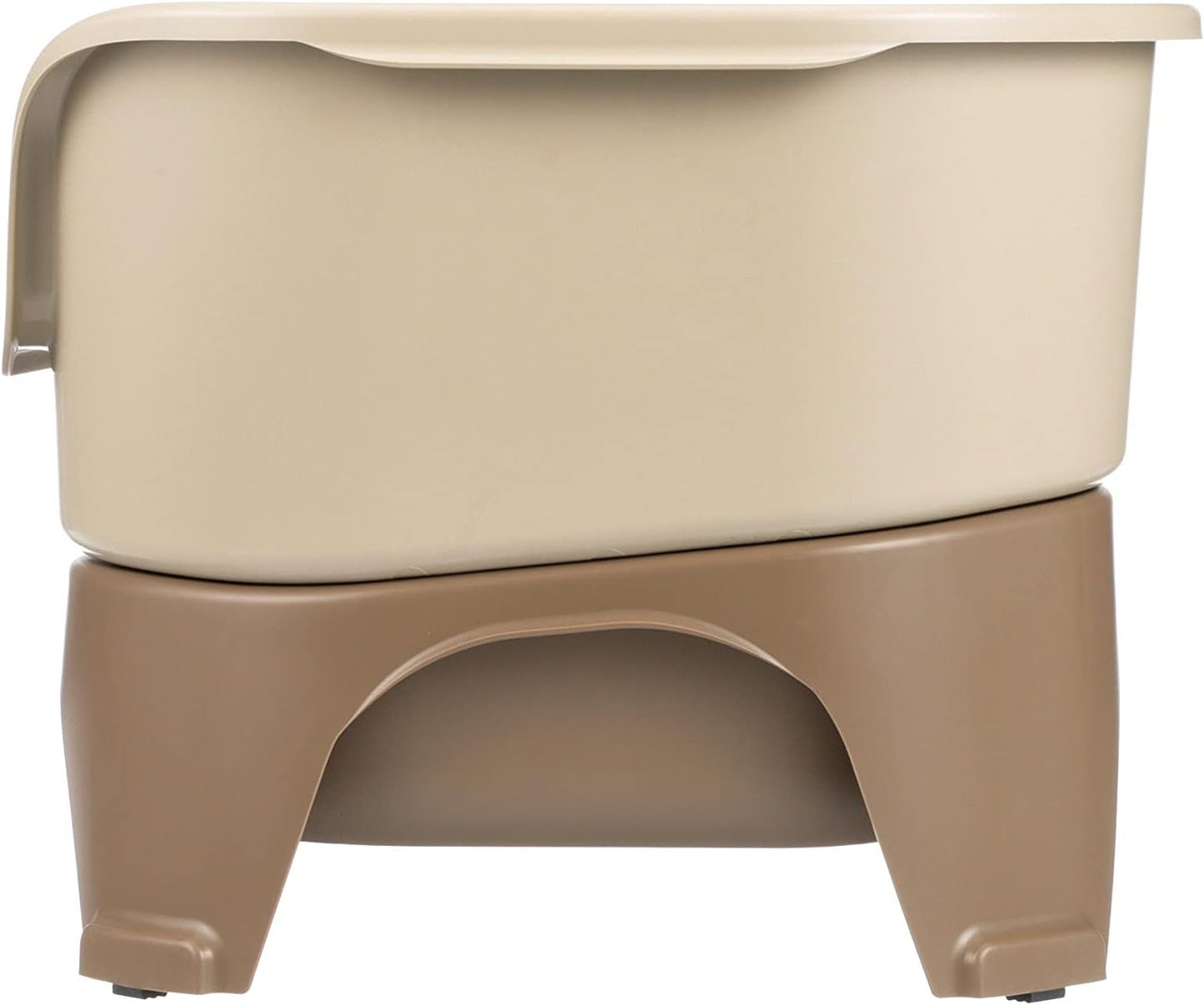Neater Feeder Express Mess Proof Dog Bowls Elevated for Small Breeds under 15 Lb, Made in USA, No Spill Raised Dog Food Bowl Stand, Stainless Steel Food and Water Bowl Set, Feeding Station, Cappuccino