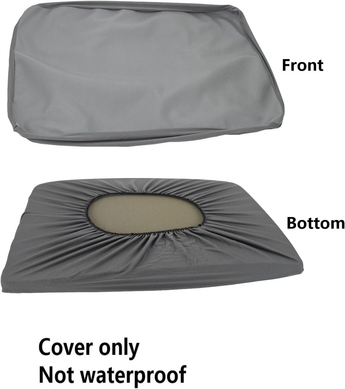 Grey Waterproof Dog Bed Slip Cover Dog Bed Liner Elastic 42 x 30 Inch