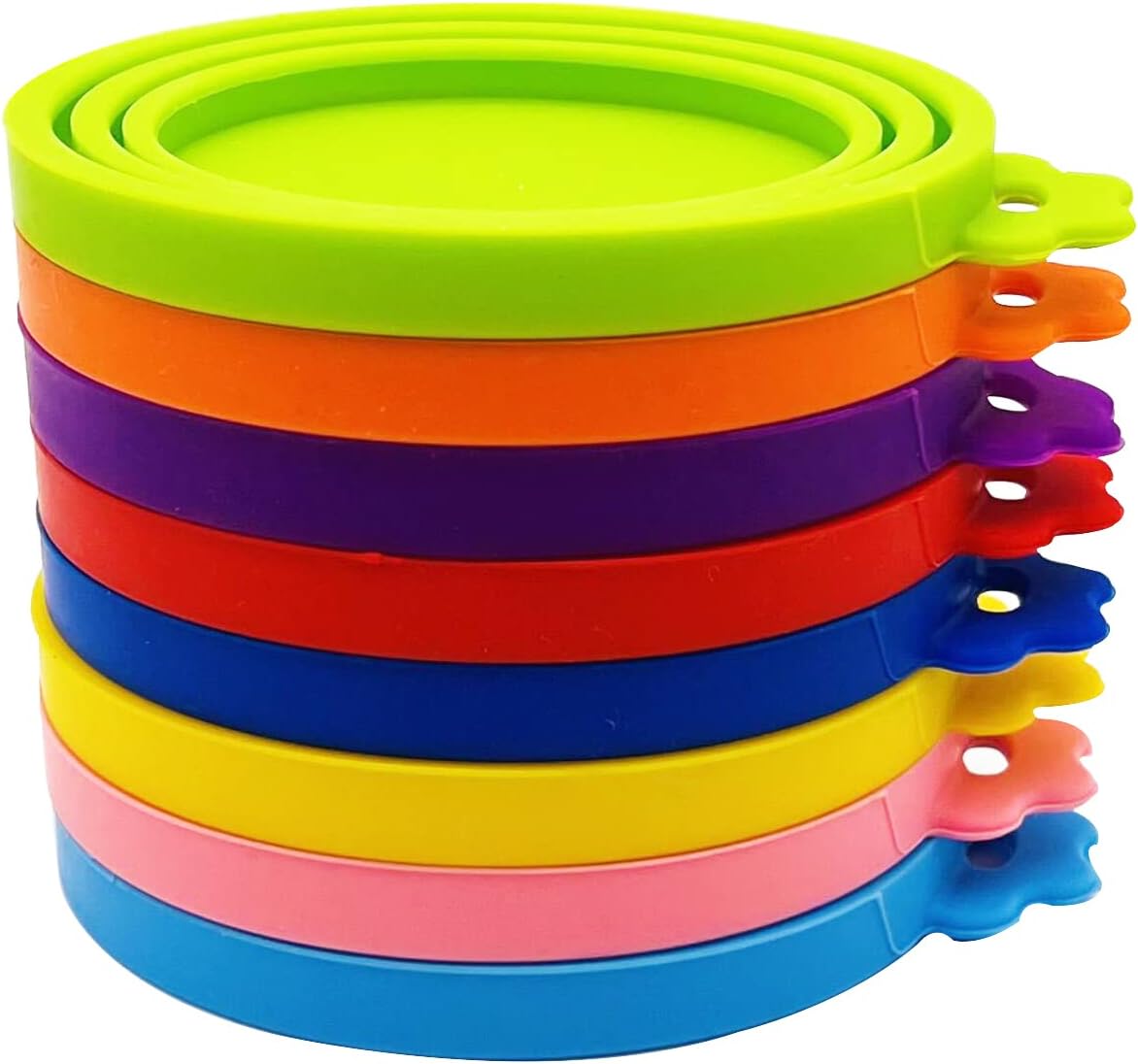 XYSMZM 8 Pcs Pet Can Covers, Food Can Lids for All Standard Size Dog Cat Cans.