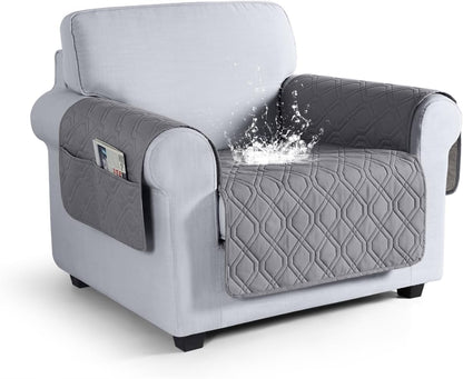 VANSOFY Couch Cover, Waterproof Sofa Covers Washable Slipcover Furniture Protector Couch Seat Covers Non-Slip Couch Cover for Dogs, Pets(Sofa, Dark Gray)
