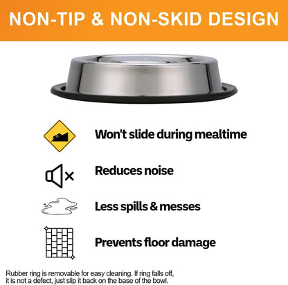 Neater Pet Brands Stainless Steel Slow Feed Dog Bowl for Fast Eating Large Breed, Metal Slow Feeder Dog Bowl Fits in Large Neater Feeders, for Puppy or Dogs (>40 lbs), 3 Cup Food Capacity