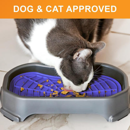 Neater Pets Neat-LIK Dog Lick Mat w/Mess-Proof Tray, Lick Mat for Dogs, Cats, Puppy, Reduces Anxiety & Boredom, Peanut Butter Slow Feeder, Interactive Treat Licking Pad (Green/Vanilla Bean)